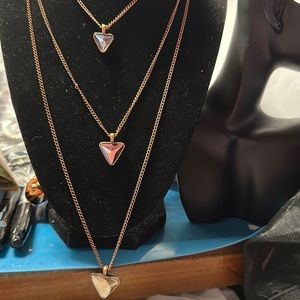 Paparazzi #864 three tier necklace with matching earrings